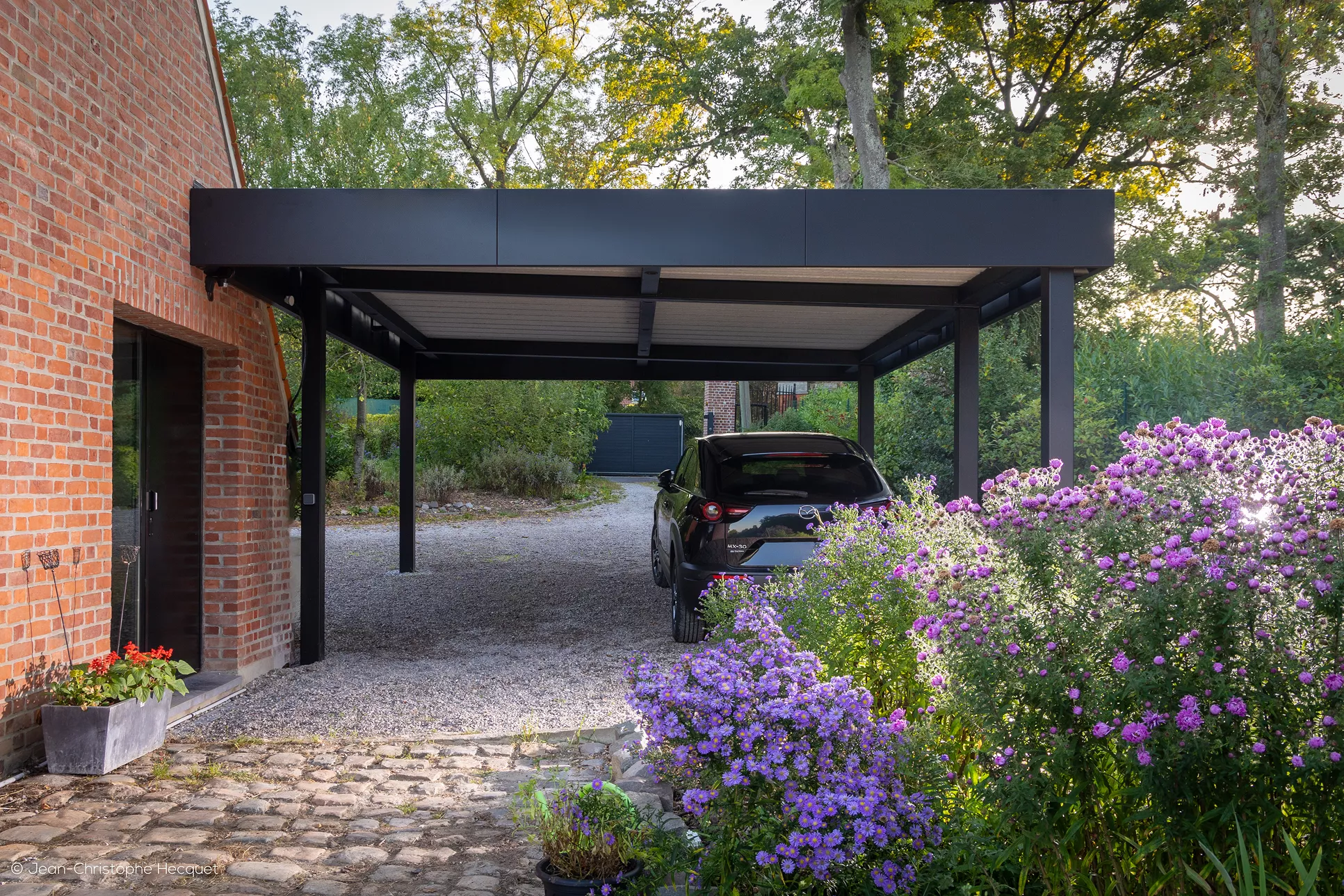 CARPORT SEMI ADOSSE HORIZON 5 POTEAUX (1)