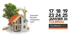 Affiche officielle du Salon BelHabitat 2026 à Tournai Expo – construction, rénovation et aménagement de la maison