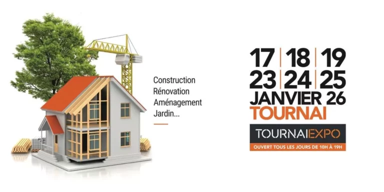 Affiche officielle du Salon BelHabitat 2026 à Tournai Expo – construction, rénovation et aménagement de la maison
