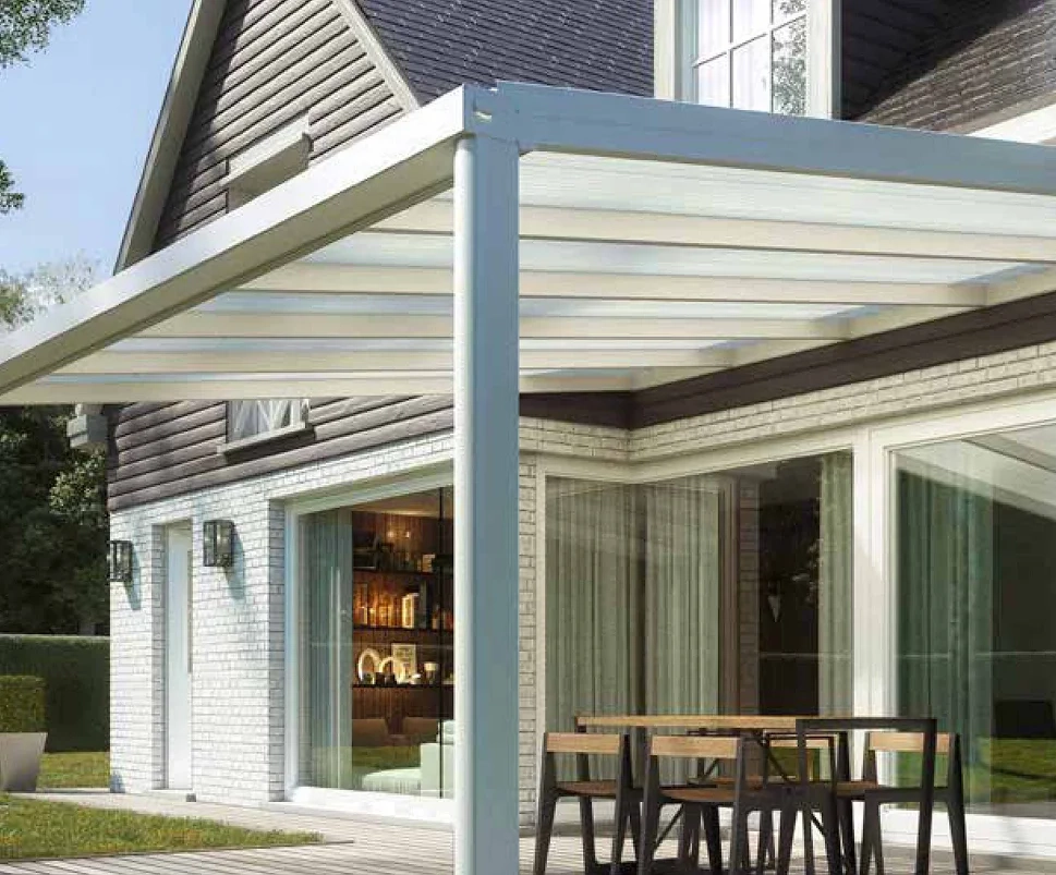 PERGOLA NOVA ADOSSE TOITURE POLYCARBONATE 2